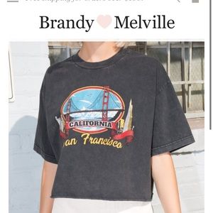 Brandy Melville Aleena San Fransisco crop top